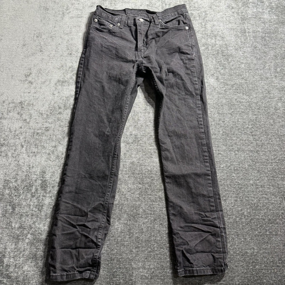 Levi's 511 Black Denim Slim Fit Men's Jeans Size 30x30 Classic Stretch Comfort